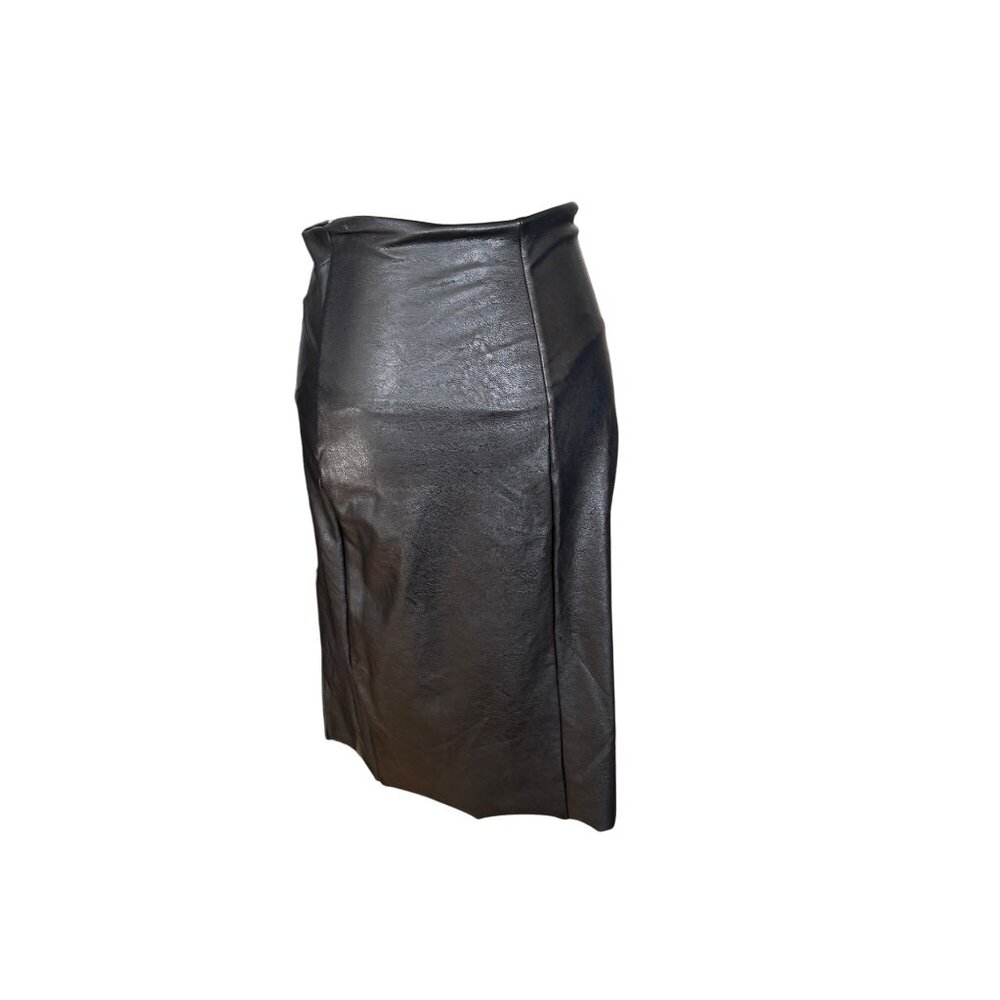 Commando Womens Faux Leather Pencil Skirt Black Size M - Picture 4 of 5